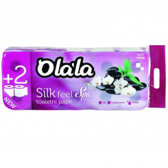 Olala Silk Feel Spa 10 tekercses 3 rétegű prémium toalettpapír