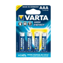 Varta High Energy AAA LR03 Mikro ceruza elem BL4