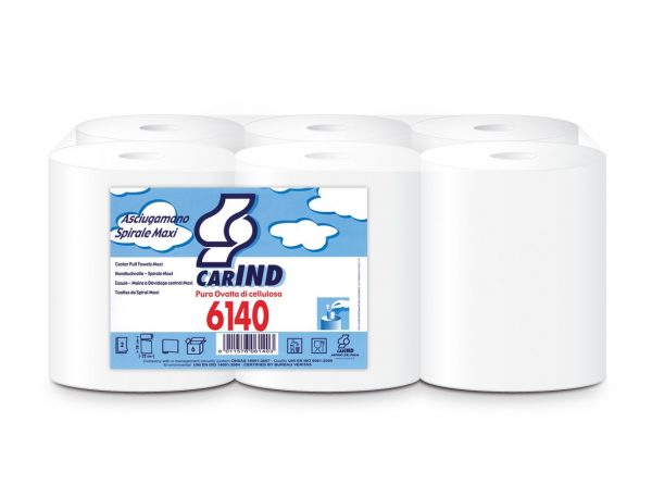 Papírtörölköző tekercses maxi 2 rétegű fehér Daily 6140