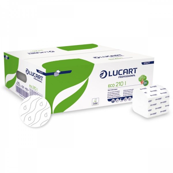 LUCART ECO 210 I Bulk Pack Hajtogatott toalettpapír 811A77