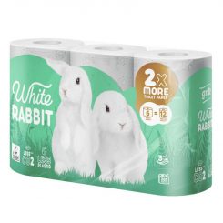 Grite White Rabbit 6 tek. 3 rétegű toalettpapír (300 lap/tekercs)