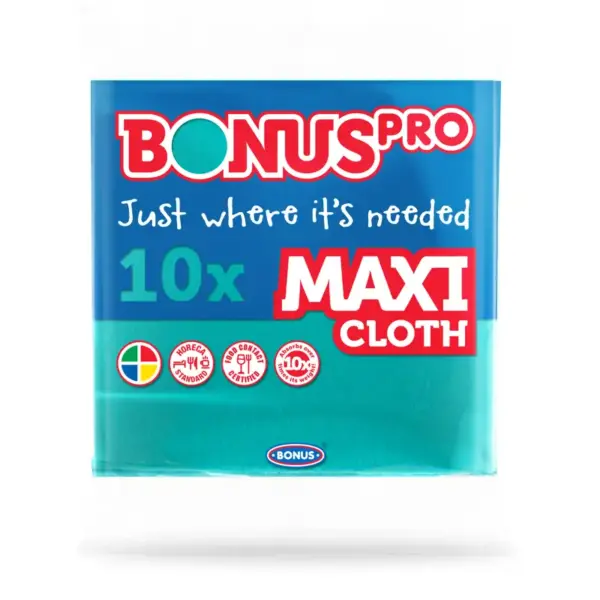 BonusPRO MAXI Általános törlőkendő zöld 10 db