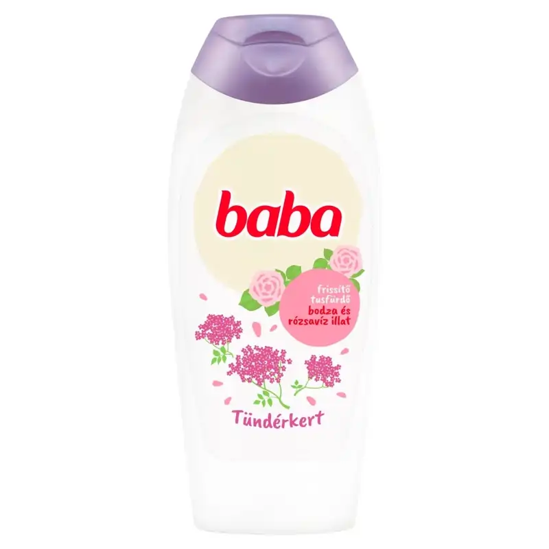 Baba tusfürdő 400ml Bodza és Rózsavíz