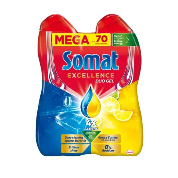 Somat Gold Gél 2x630ml Duo Anti Grease Excellence