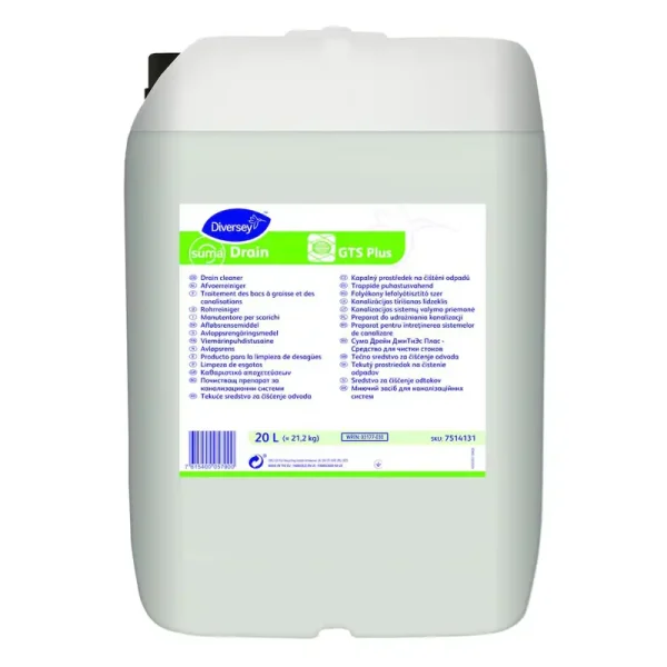 SUMA drain GTS Plus folyékony lefolyótisztító szer 20 l