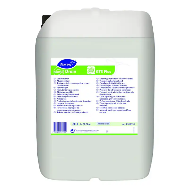 SUMA drain GTS Plus folyékony lefolyótisztító szer 20 l