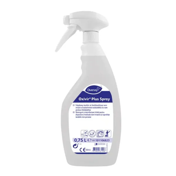 Oxivir Plus Spray széles hatásspektrummal rendelkező tisztító- és fertőtlenítőszer vízálló 6x750 ml