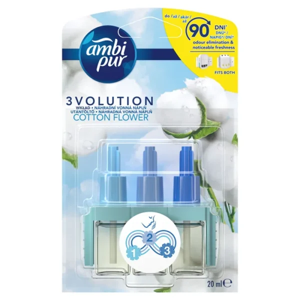 AMBI PUR 3Volution elektromos légfrissítő utántöltő Cotton Flower 20ml